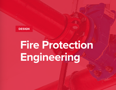 red image with the text on it reading "Fire Protection Engineering".